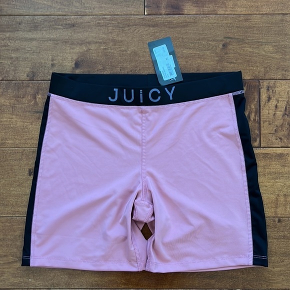 NWT Juicy Couture Active Short Pink and Black Size M - Picture 4 of 13